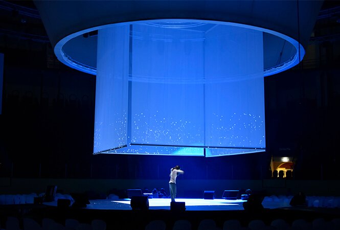 Holographic curtains