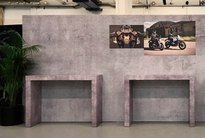 Personalização de paredes e mobiliário